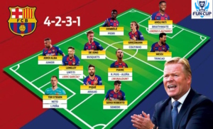 Sơ đồ quen thuộc của Barca dưới thời HLV Koeman